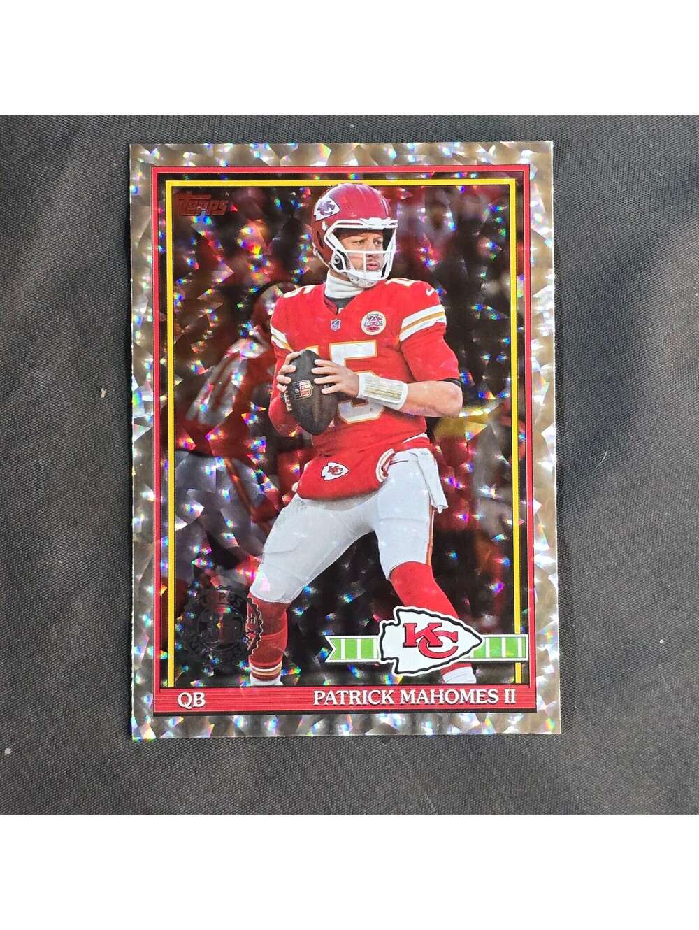 2026 Topps Flagship Patrick Mahomes Crackle Foil 91TF-13